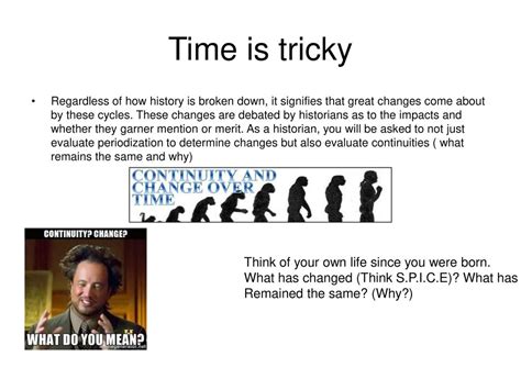 Playing the "Time is Tricky" Card