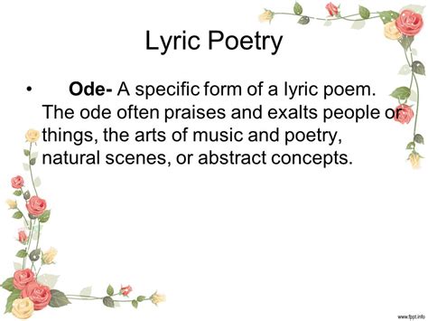 Poetic & Lyrical Praises