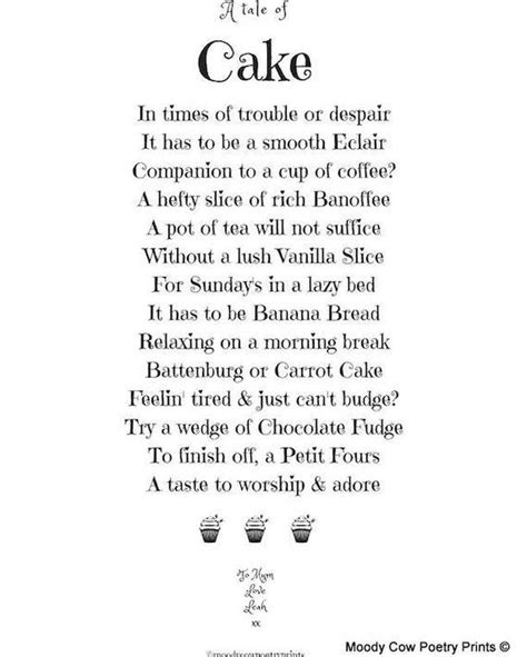 Poetic & Metaphorical Cake Wishes