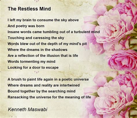 Poetic Musings for a Restless Mind