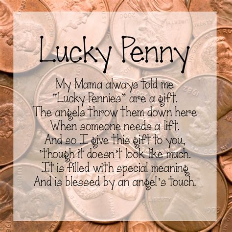 Poetic Pennies for a Little Luck