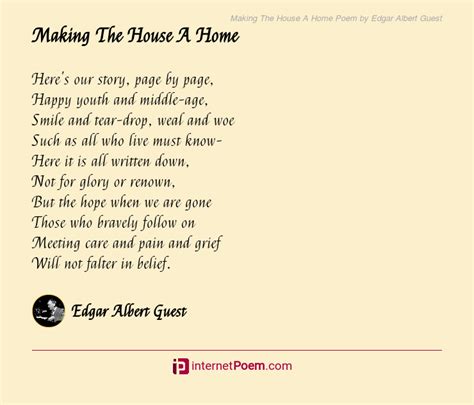 Poetic Wishes for Making a House a Home