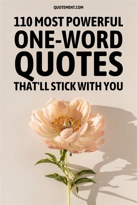 Powerful Single-Word Wishes