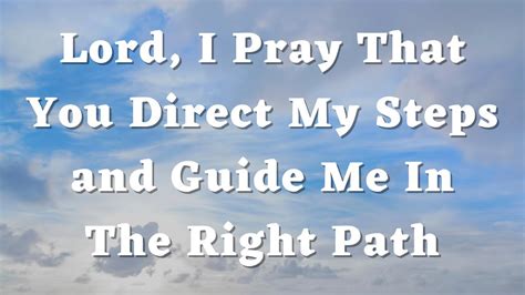 Prayers for a Guided Path