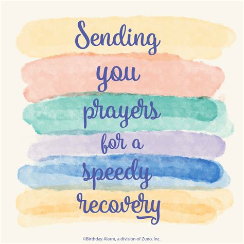 Prayers for a Speedy Recovery