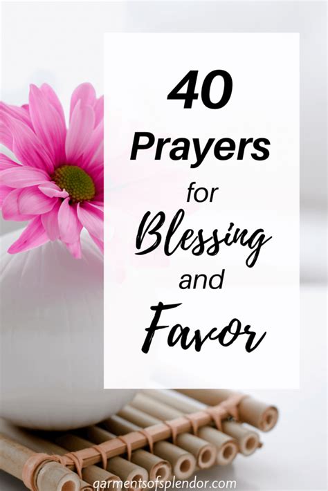 Prayers for Blessings and Favor