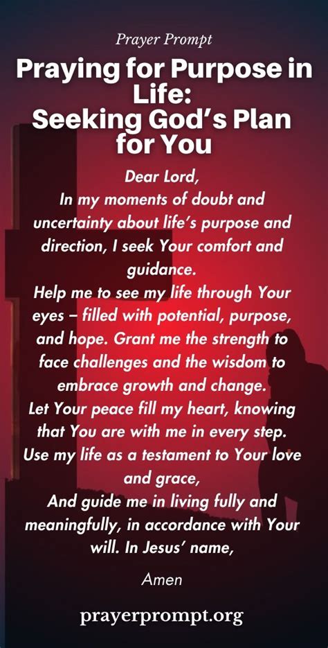 Prayers for Guidance and Purpose