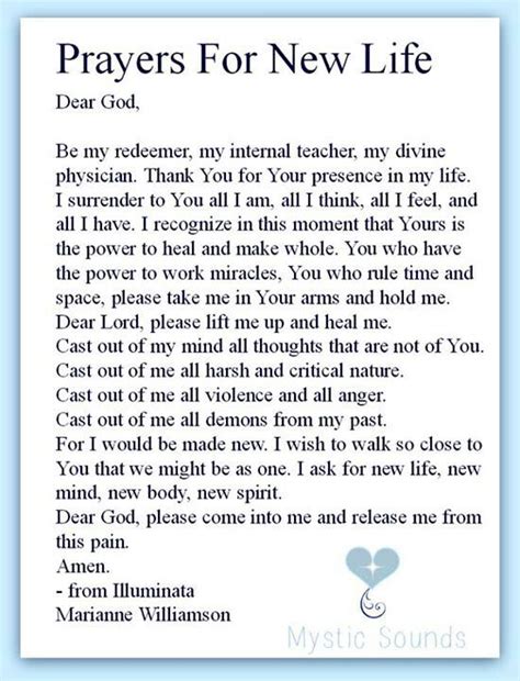 Prayers for Healing & New Beginnings: Letting Go and Looking Forward