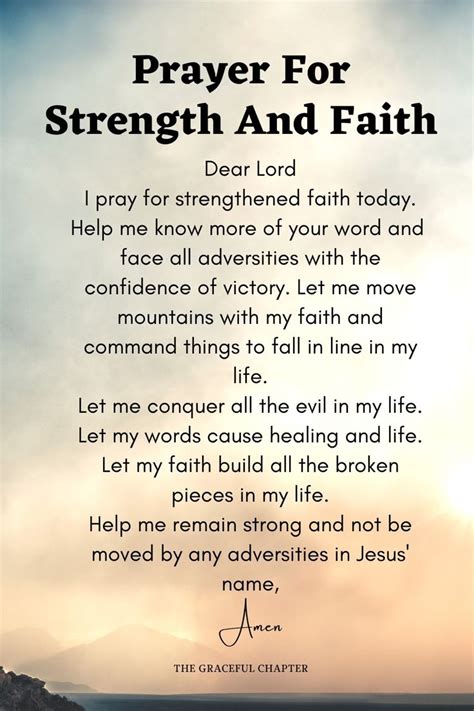 Prayers for Strength and Faith