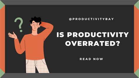 Productivity is Overrated (At Least for Today)
