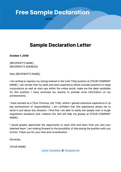 Professional & Formal: The Deferential Declaration