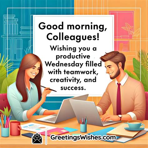 Professional & Positive Wednesday Wishes for Colleagues