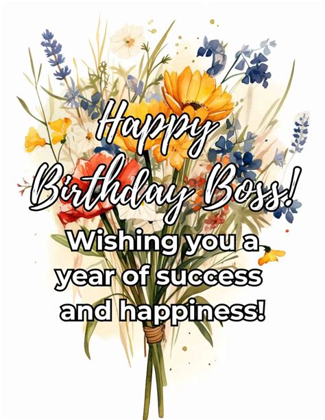 Professional & Respectful Wishes for a Colleague or Boss