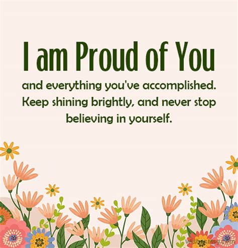 Proud & Inspirational Messages