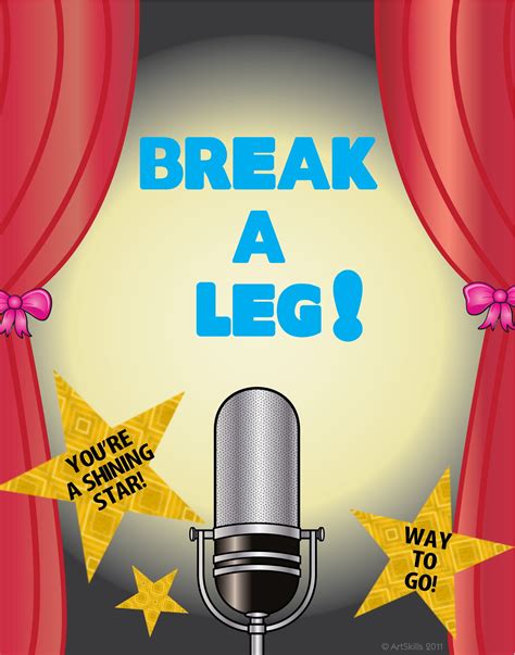 Quick & Punchy Wishes for a "Break a Leg" Moment