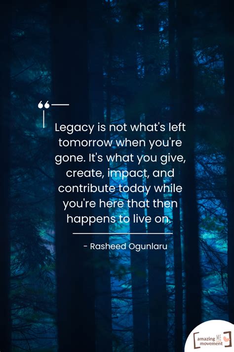 Reflections on Legacy and Making a Difference (The "Roots" Factor)
