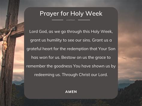 Reflective Messages for the Start of Holy Week