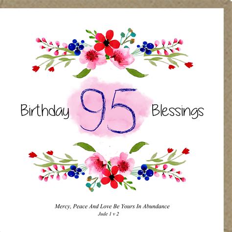 Religious Blessings for a 95th Birthday