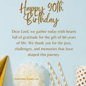 Religious & Spiritual Blessings for a 90th Birthday