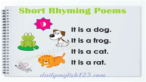 Rhyming Messages Perfect for Reading Aloud