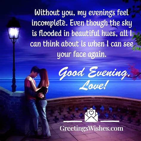 Romantic Good Evening Wishes to Make Their Heart Flutter