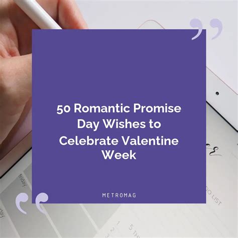 Romantic Promises for Your One and Only
