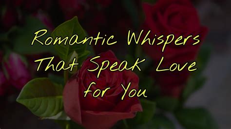 Romantic Whispers for Your Sweetheart's Afternoon