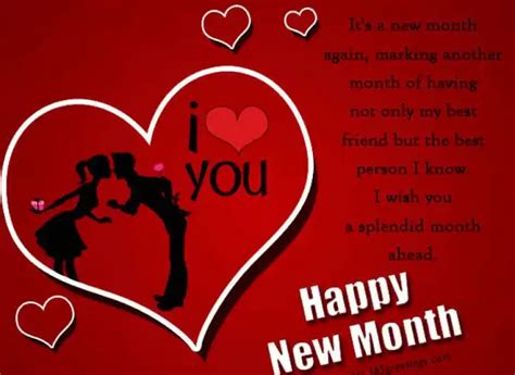 Romantic Wishes to Start the Month with Your Partner
