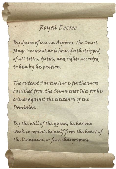 Royal Decrees for the Birthday King