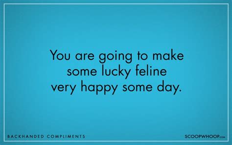 Sarcastic Compliments & Questionable Praise
