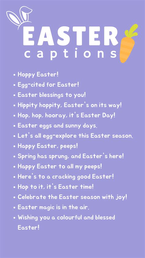 Short & Cheerful Easter Captions for Social Media