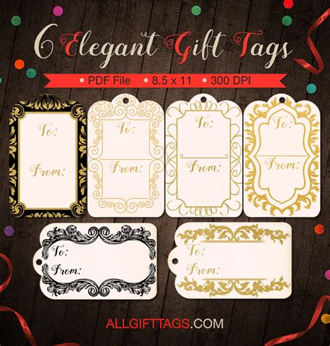 Short & Elegant Notes for the Gift Tag
