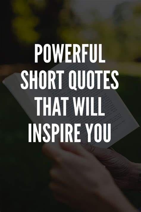 Short & Powerful Quotes for Printables & Posts