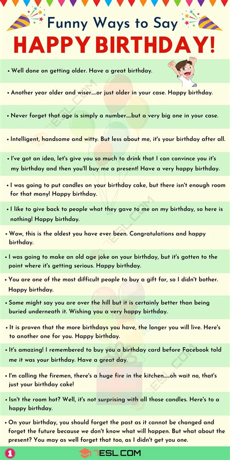 Short, Punchy & Hilarious Birthday Texts