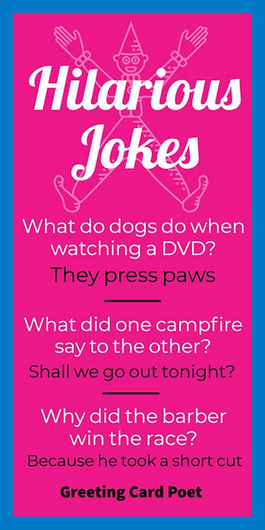 Short & Punchy Puns for His Card or Text