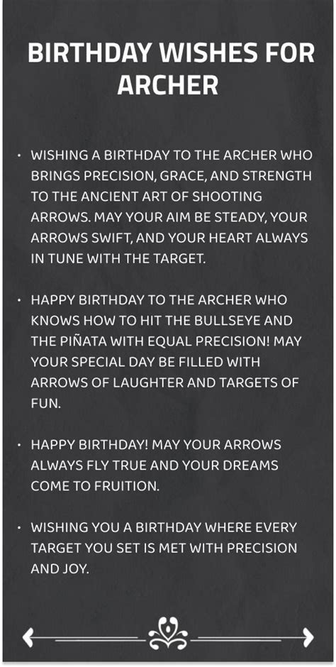 Short & Sharp Messages for the Archer Fan