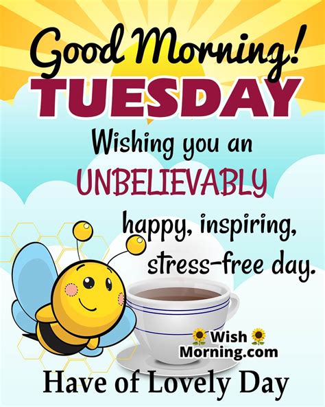 Short & Simple Tuesday Wishes for a Quick Hello