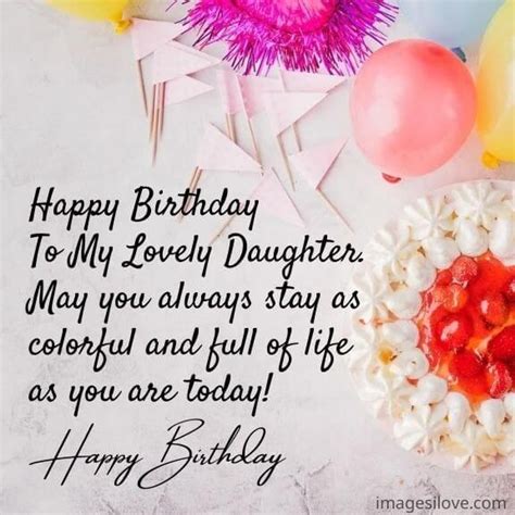Short & Sweet Birthday Texts for Your Daughter