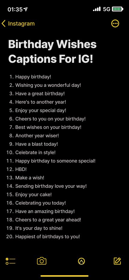 Short & Sweet Birthday Texts & Social Media Captions
