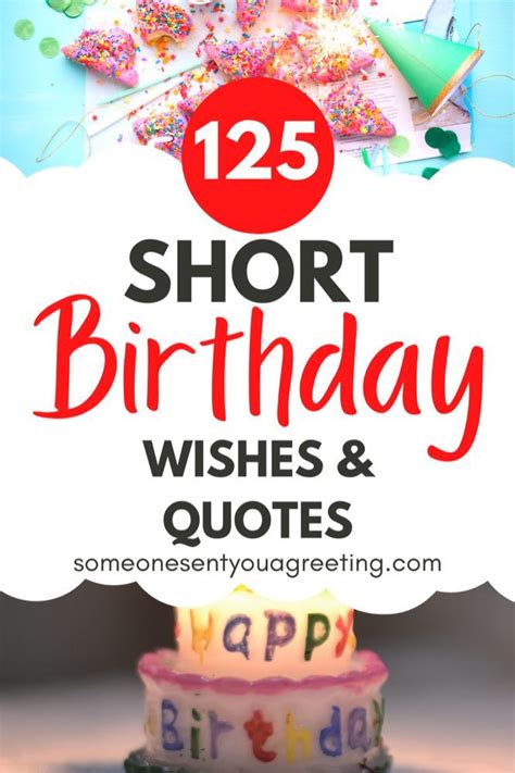 Short & Sweet Birthday Texts