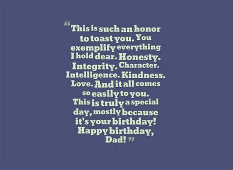 "Short & Sweet Birthday Toasts to Dad"