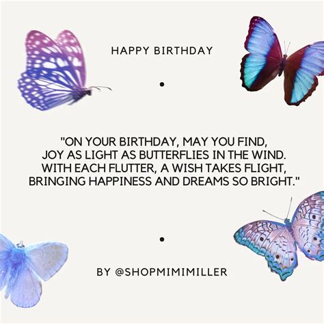 Short & Sweet Butterfly Birthday Wishes