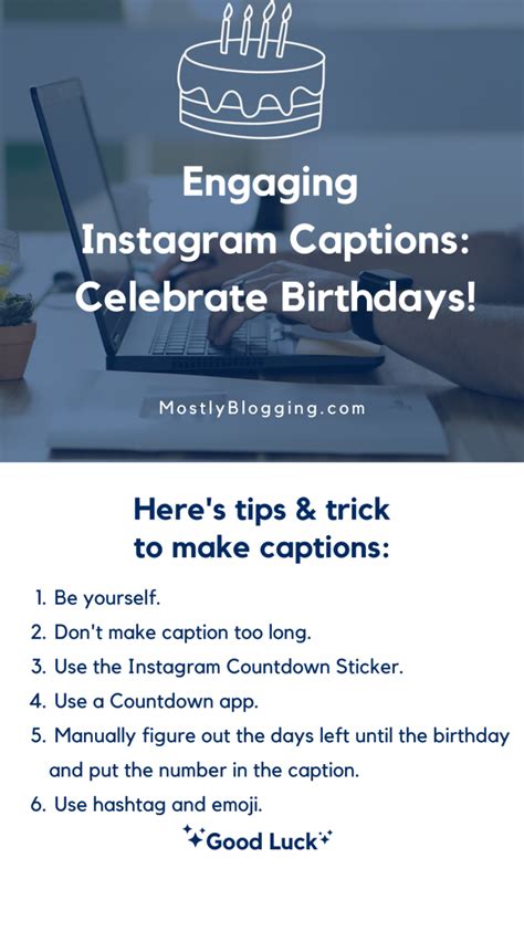 Short & Sweet Captions for Your Social Media Countdown
