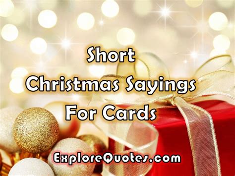 Short & Sweet Christmas Greetings