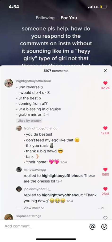 Short & Sweet Comment Replies