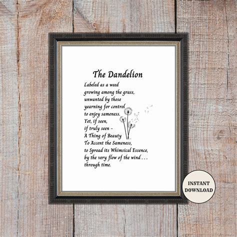 Short & Sweet Dandelion Texts