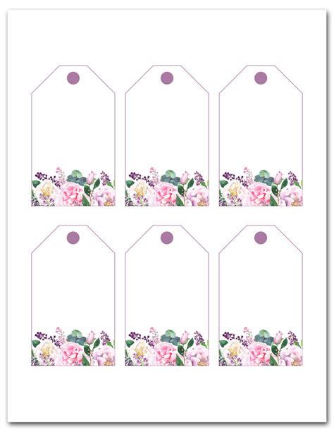 Short & Sweet Floral Greetings for a Gift Tag