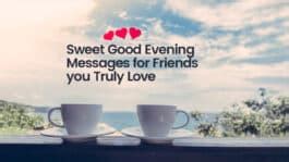 Short & Sweet Good Evening Texts for a Quick Hello