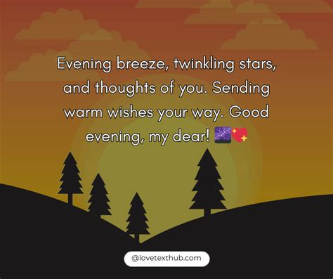 Short & Sweet Good Evening Texts