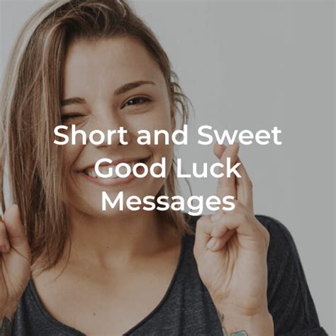 Short & Sweet Good Luck Texts